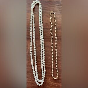 Vintage Pearl Necklace Lot – Two Strands